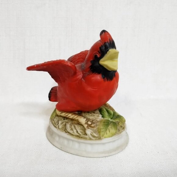 Lefton Other - Vintage Lefton Red Cardinal Bird Hand Painted Porcelain Figurine KW1637 Hazel D.